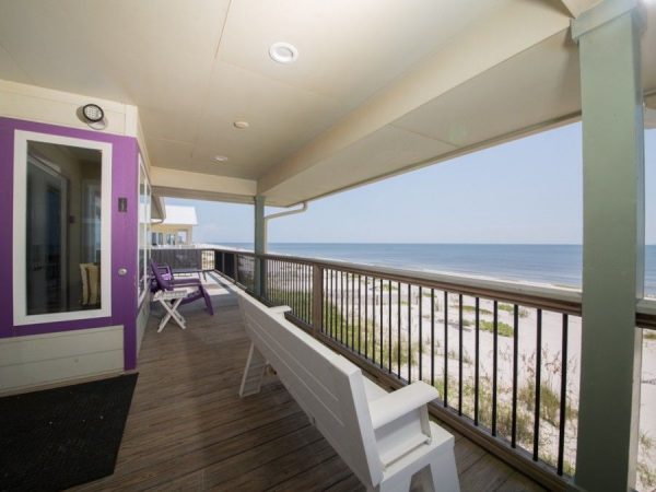Deck view from Fort Morgan vacation rental