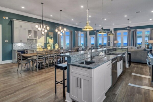 interior of vacation rental home on alabama shores